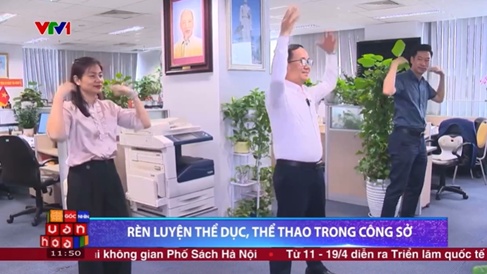 [VIDEO] Rèn luyện thể dục, thể thao trong công sở