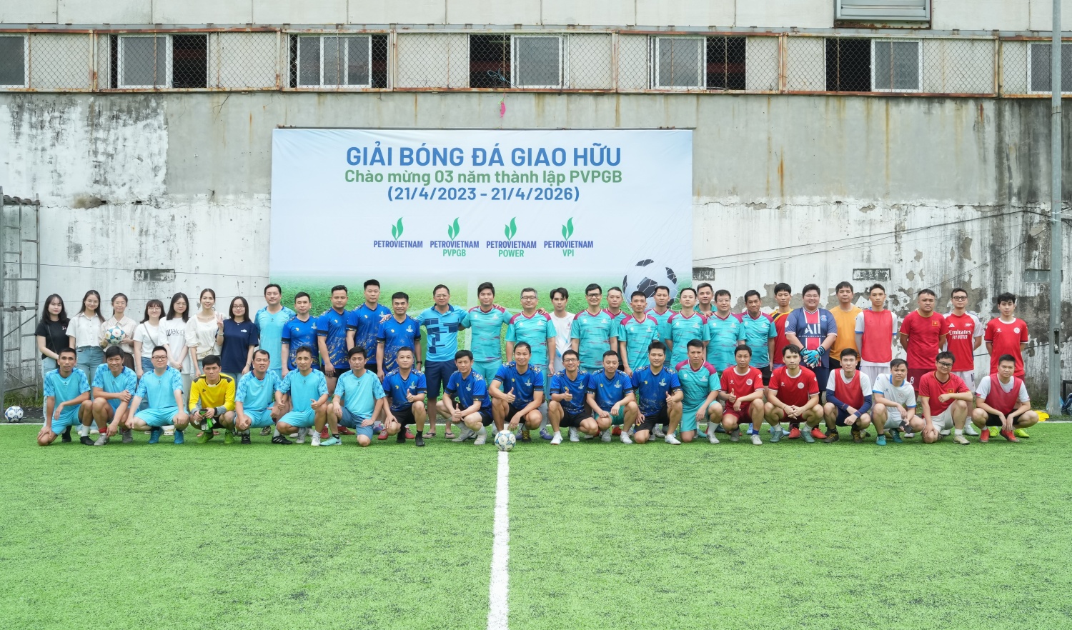 Giải giao hữu bóng đá chào mừng 3 năm thành lập PVPGB: Sôi nổi, gắn kết và giàu ý nghĩa