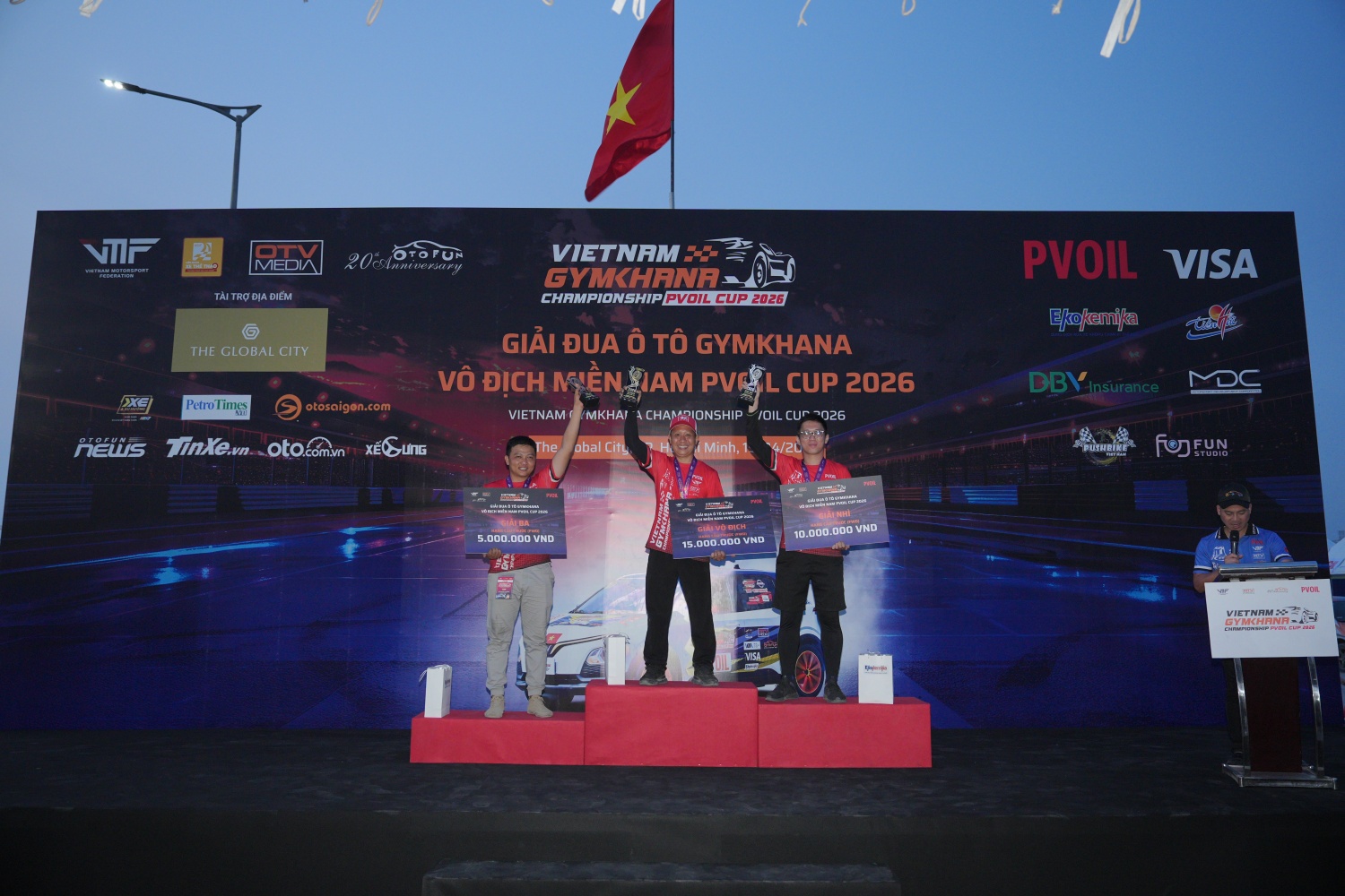 Bế mạc Giải đua ô tô Gymkhana Vô địch Miền Nam PVOIL Cup 2026
