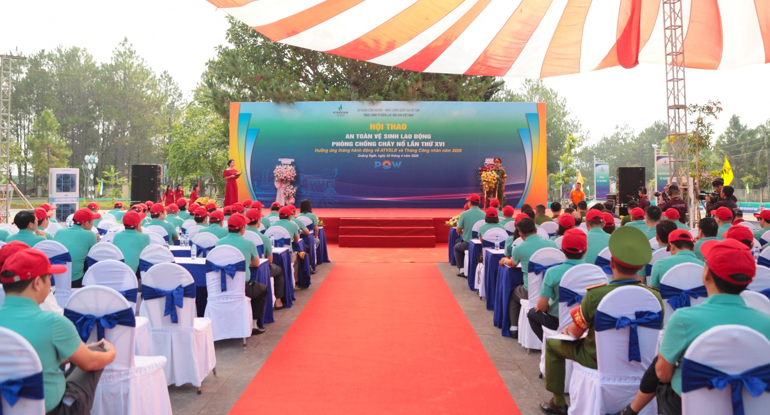 [Chùm ảnh] 8 đội cùng tranh tài tại Hội thao An toàn vệ sinh lao động, phòng chống cháy nổ năm 2026 của PV Power