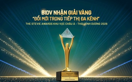 BIDV đạt giải Vàng The Stevie Awards về truyền thông giáo dục tài chính