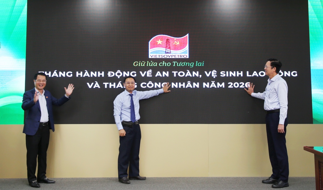 Vietsovpetro phát động Tháng hành động về ATVSLĐ và Tháng Công nhân năm 2026
