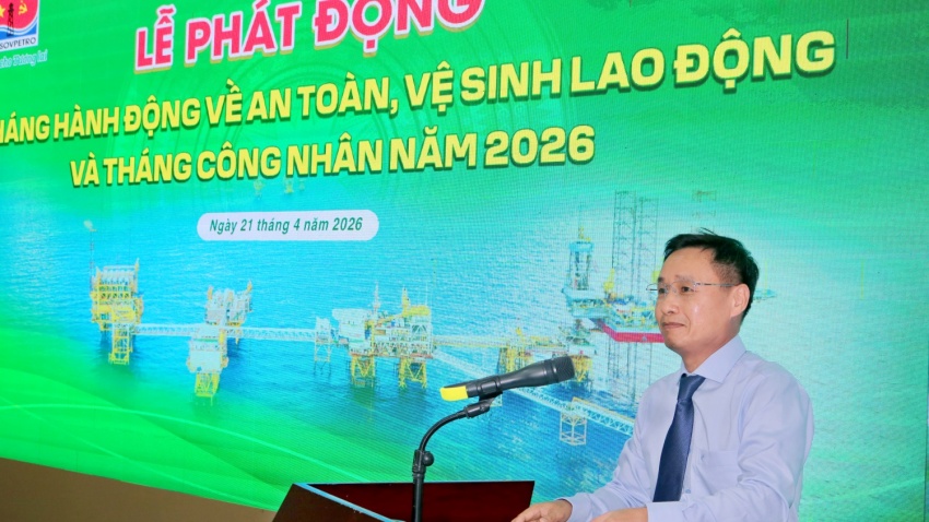 Vietsovpetro phát động Tháng hành động về ATVSLĐ và Tháng Công nhân năm 2026: Đổi mới để an toàn và phát triển bền vững