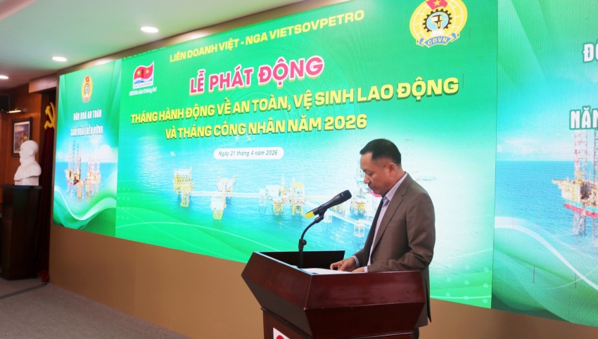 Vietsovpetro phát động Tháng hành động về ATVSLĐ và Tháng Công nhân năm 2026