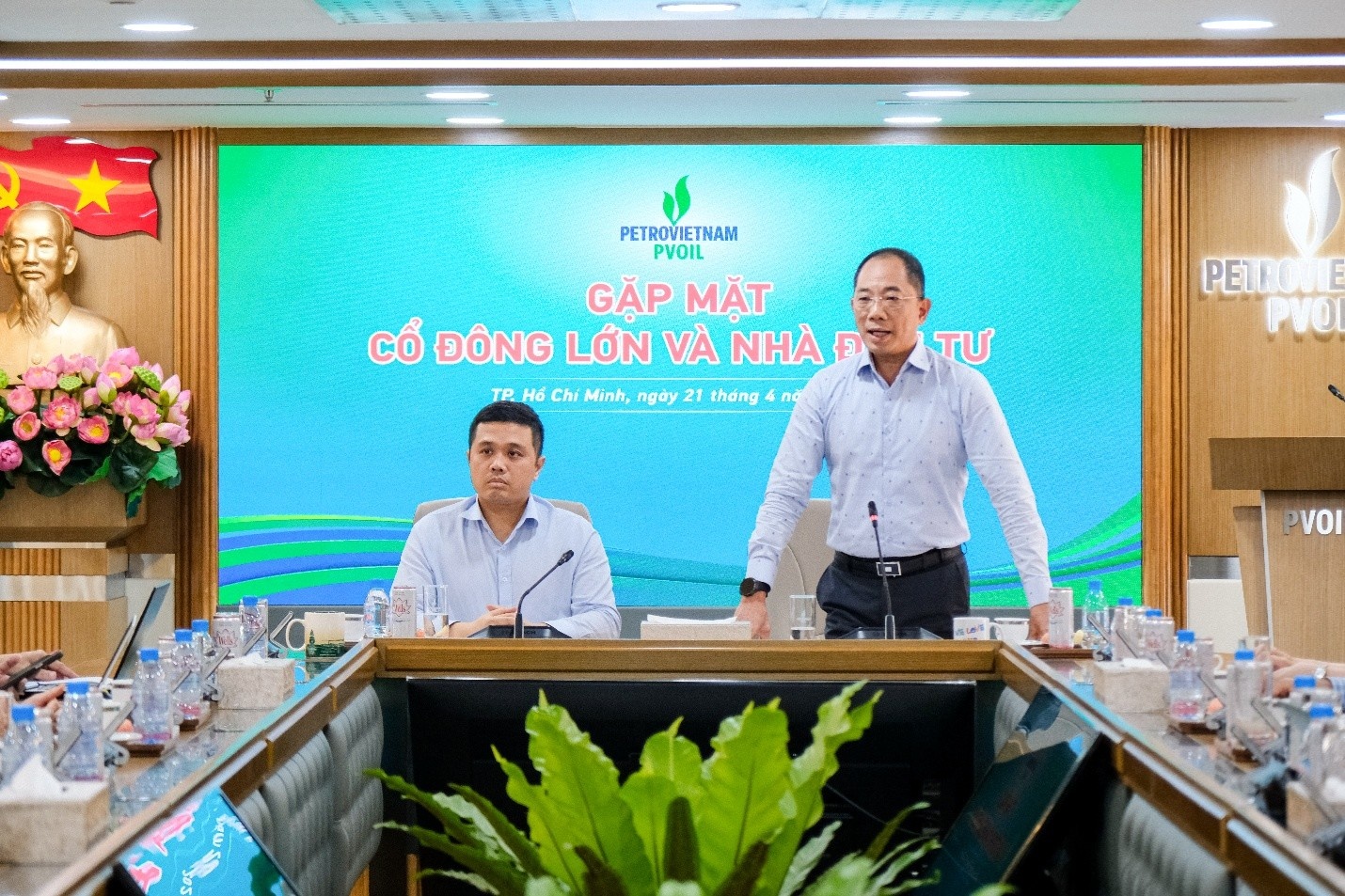 Chủ tịch PVOIL Cao Hoài Dương phát biểu khai mạc.