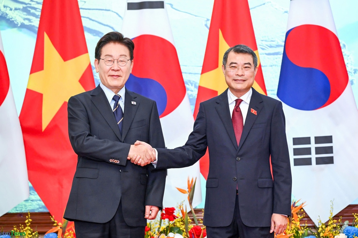 Thủ tướng Lê Minh Hưng hội kiến Tổng thống Hàn Quốc