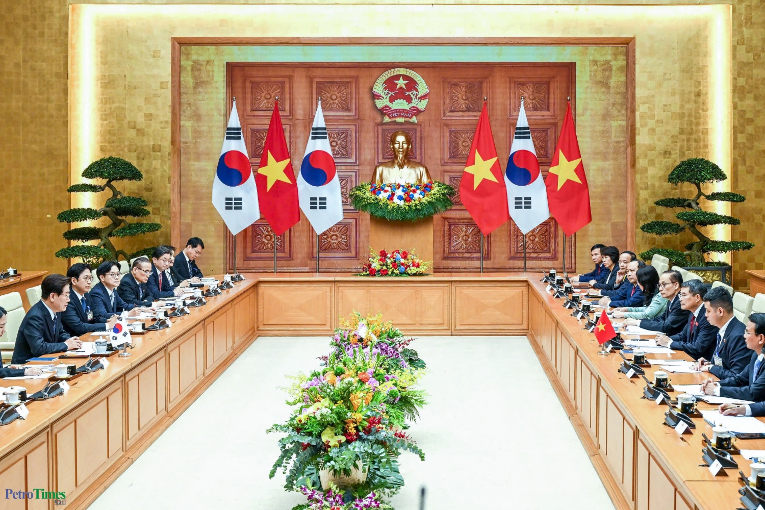 Thủ tướng Lê Minh Hưng hội kiến Tổng thống Hàn Quốc