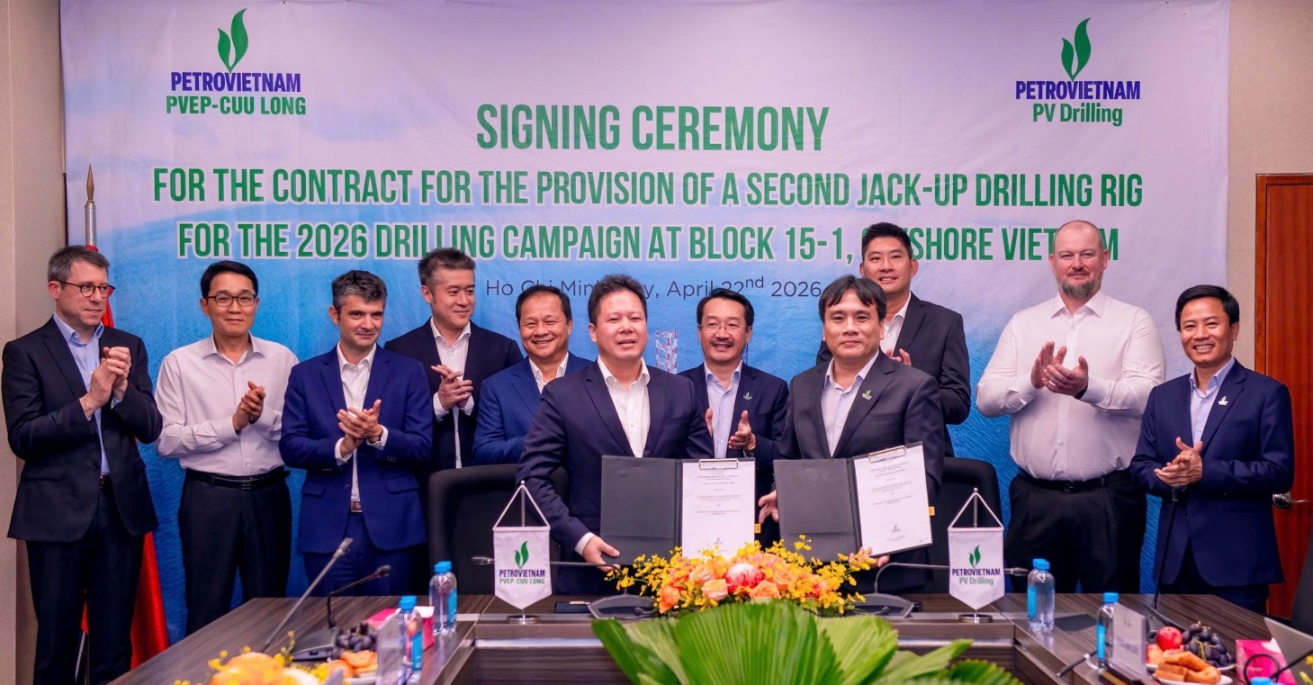 PV Drilling cung cấp giàn khoan tự nâng thứ hai cho chiến dịch khoan của PVEP-Cửu Long