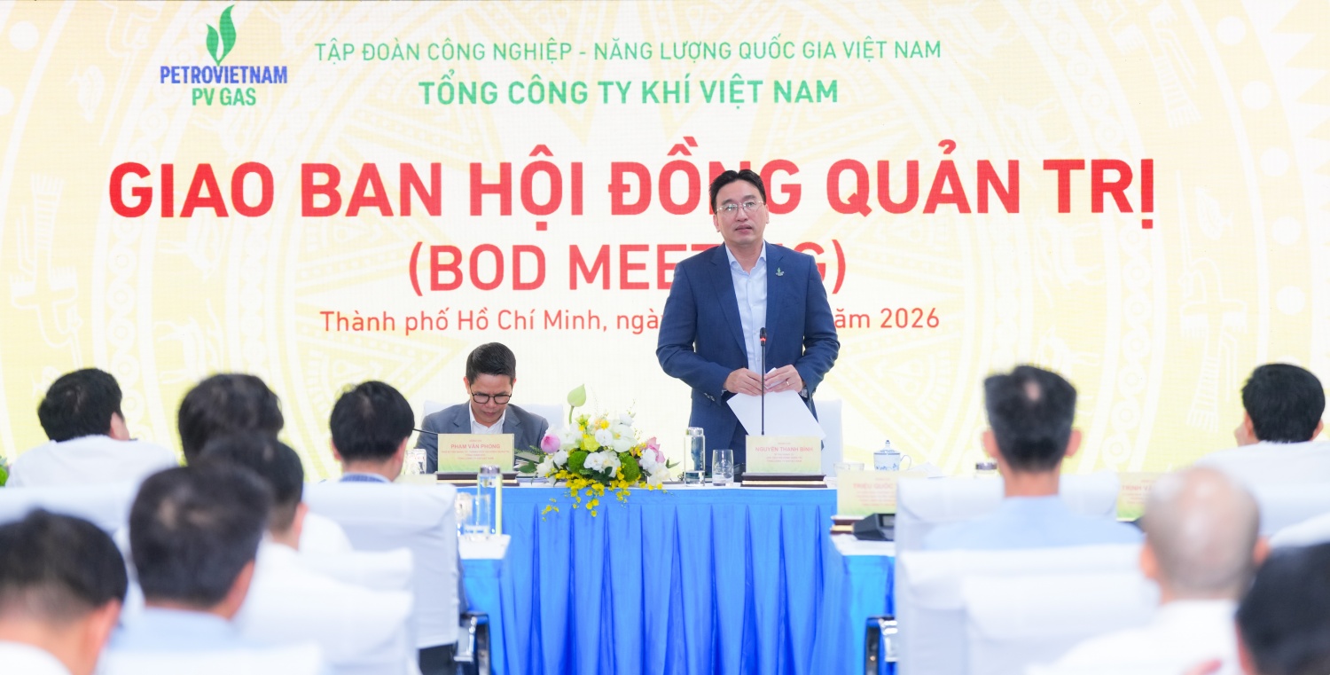 Bí thư Đảng ủy, Chủ tịch HĐQT PV GAS Nguyễn Thanh Bình phát biểu kết luận Hội nghị