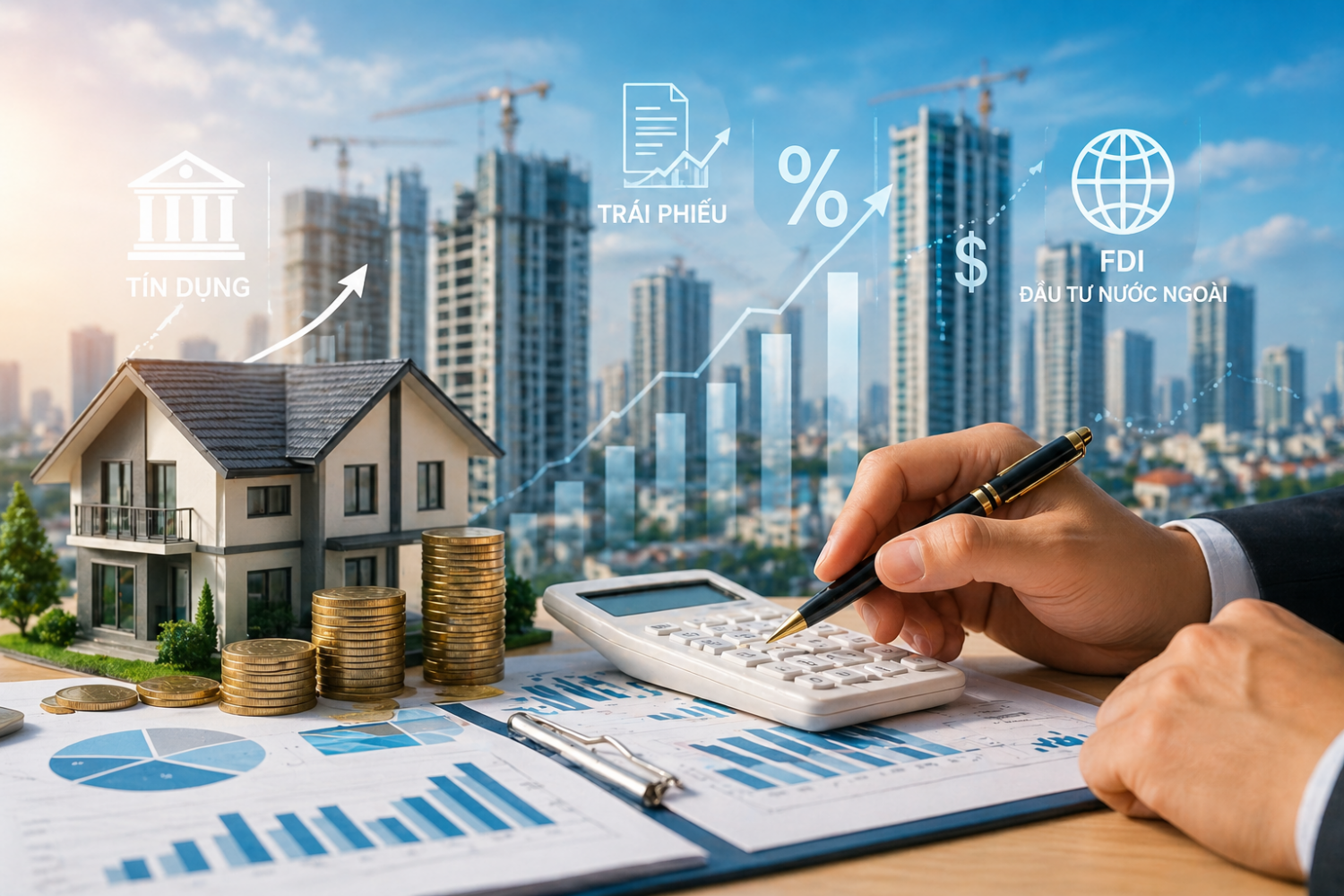 Vốn đổ vào nhà ở, bất động sản tiếp tục “lọc” dòng tiền