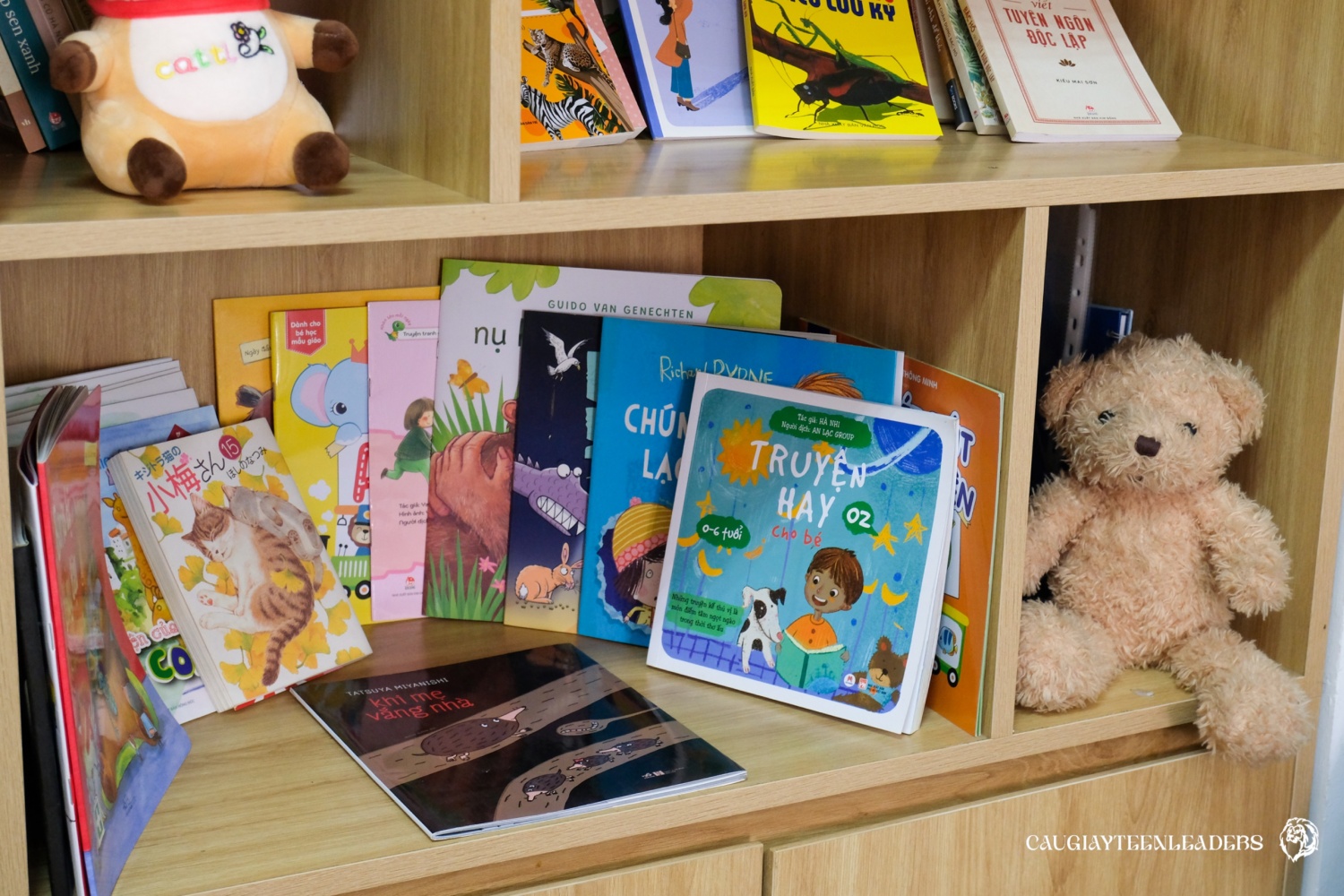 Góc sách nhỏ được hoàn thiện sau một ngày hoạt động của các thành viên câu lạc bộ