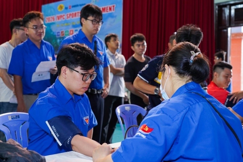 Tuổi trẻ Petrovietnam Cụm hoạt động Bà Rịa - Vũng Tàu phát động đoàn viên, thanh niên tích cực tham gia Ngày hội Hiến máu nhân đạo.