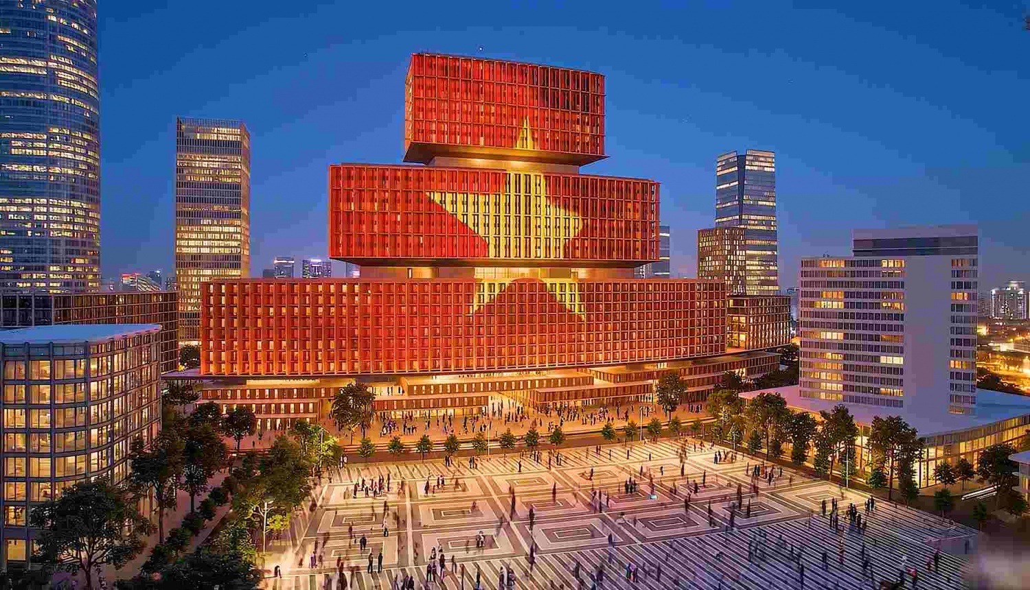 Diện mạo Quảng trường và Trung tâm hành chính mới TP HCM trong tương lai