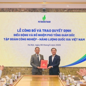 Đồng chí Cao Hoài Dương được bổ nhiệm giữ chức Phó Tổng Giám đốc Petrovietnam