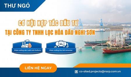 Thư ngỏ cơ hội hợp tác đầu tư tại Liên hiệp Lọc hoá dầu Nghi Sơn