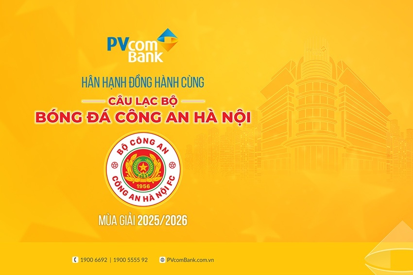 PVcomBank đồng hành cùng CLB Công an Hà Nội phát triển bóng đá Việt Nam
