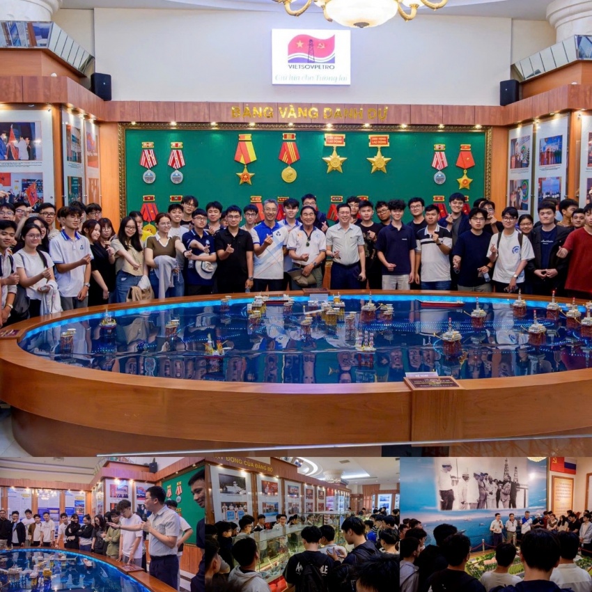 500 sinh viên Trường Đại học Bách khoa TP HCM tham quan kiến tập tại Vietsovpetro