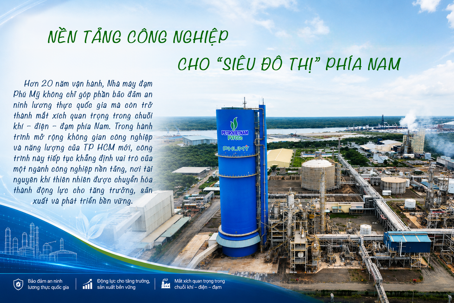 [P-Magazine] Nhà máy Đạm Phú Mỹ - Mắt xích quan trọng trong hệ sinh thái công nghiệp TP Hồ Chí Minh