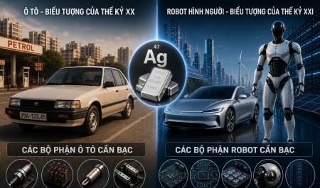 Bạc - “dầu mỏ” của kỷ nguyên robot và AI