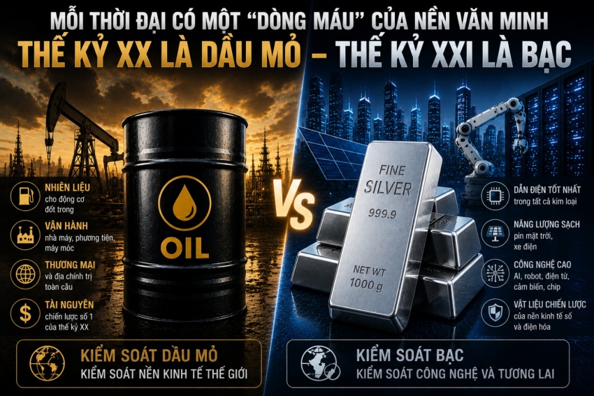 Bạc - “dầu mỏ” của kỷ nguyên robot và AI