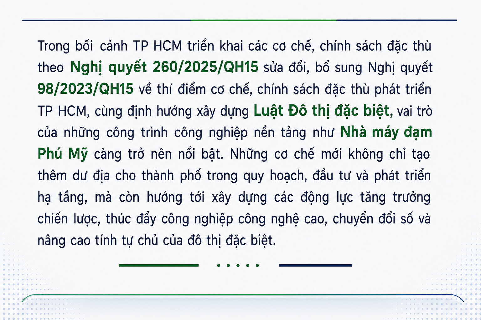 [P Magazine] Nền tảng công nghiệp cho siêu đô thị phía Nam