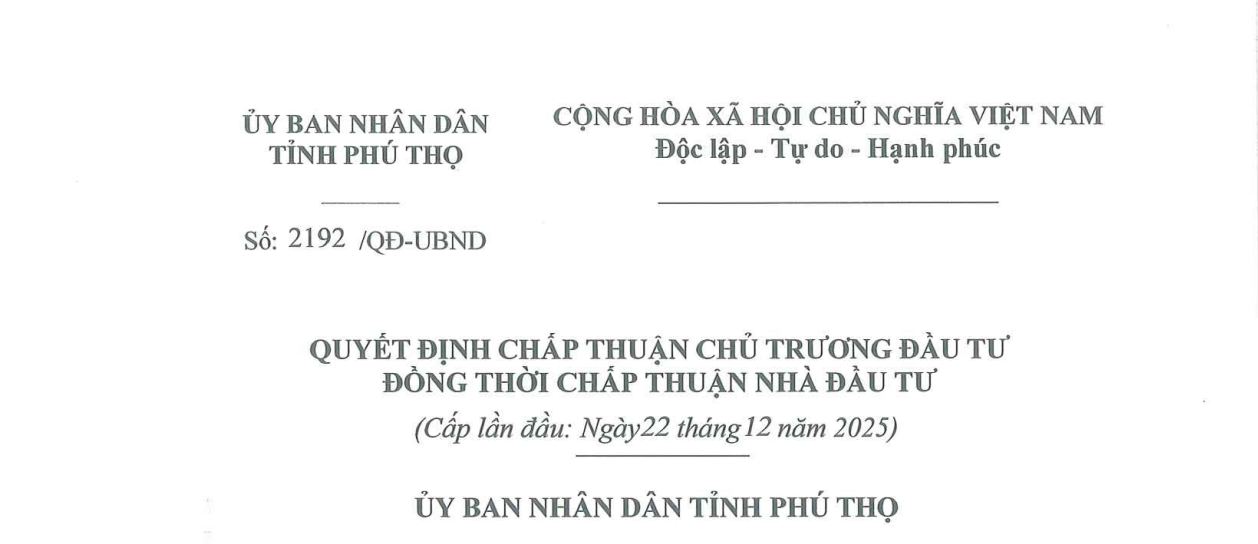 Amata Phú Thọ lên kế hoạch xây dựng Khu công nghiệp Đoan Hùng gần 5.000 tỷ đồng