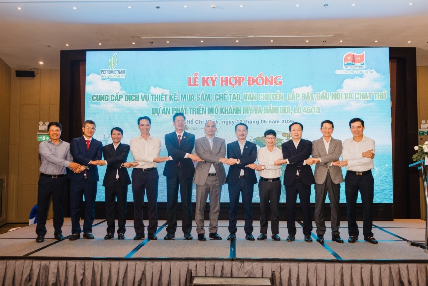 PVEP Khánh Mỹ và Vietsovpetro ký kết hợp đồng EPCI dự án Phát triển mỏ Khánh Mỹ - Đầm Dơi