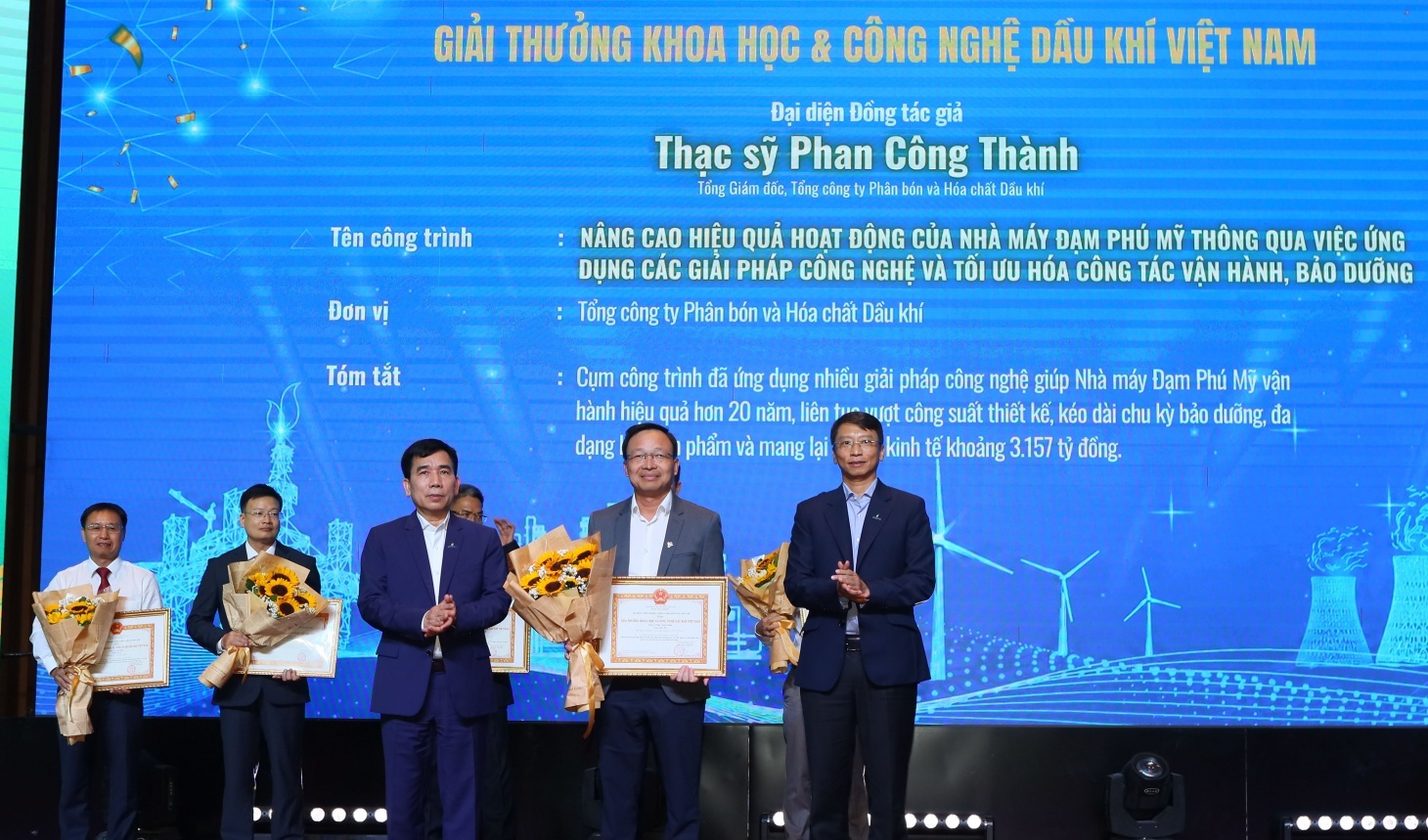 PVFCCo - Phú Mỹ “thắng giải” Khoa học và Công nghệ Dầu khí Việt Nam với giá trị làm lợi 3.157 tỷ đồng