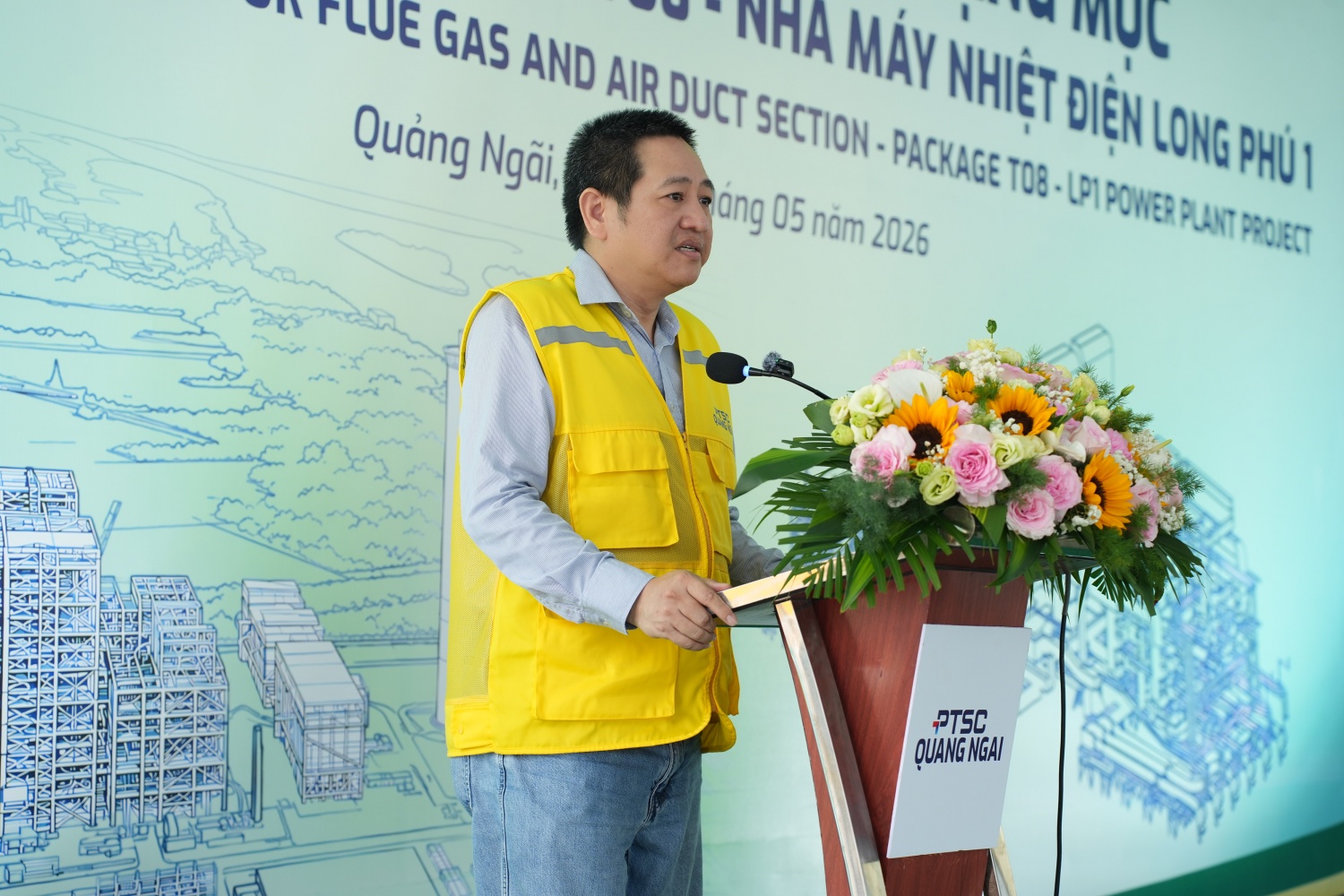 PTSC Quảng Ngãi khởi công hạng mục hệ thống ống dẫn Nhà máy Nhiệt điện Long Phú 1