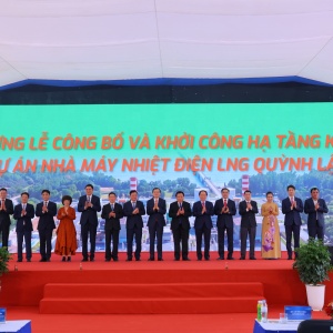Khởi công hạ tầng kỹ thuật Nhà máy điện LNG Quỳnh Lập