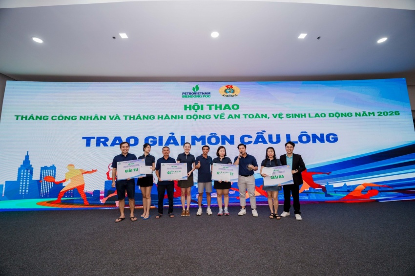 Hội thao BIENDONG POC 2026: Gắn kết người lao động, lan tỏa văn hóa Petrovietnam