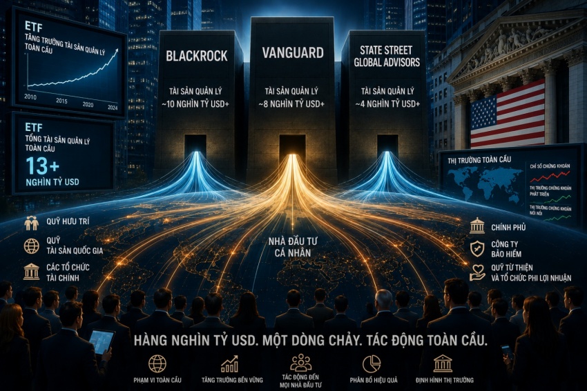 Các quỹ ETF toàn cầu: Dòng tiền khổng lồ đang tái định hình thế giới đầu tư