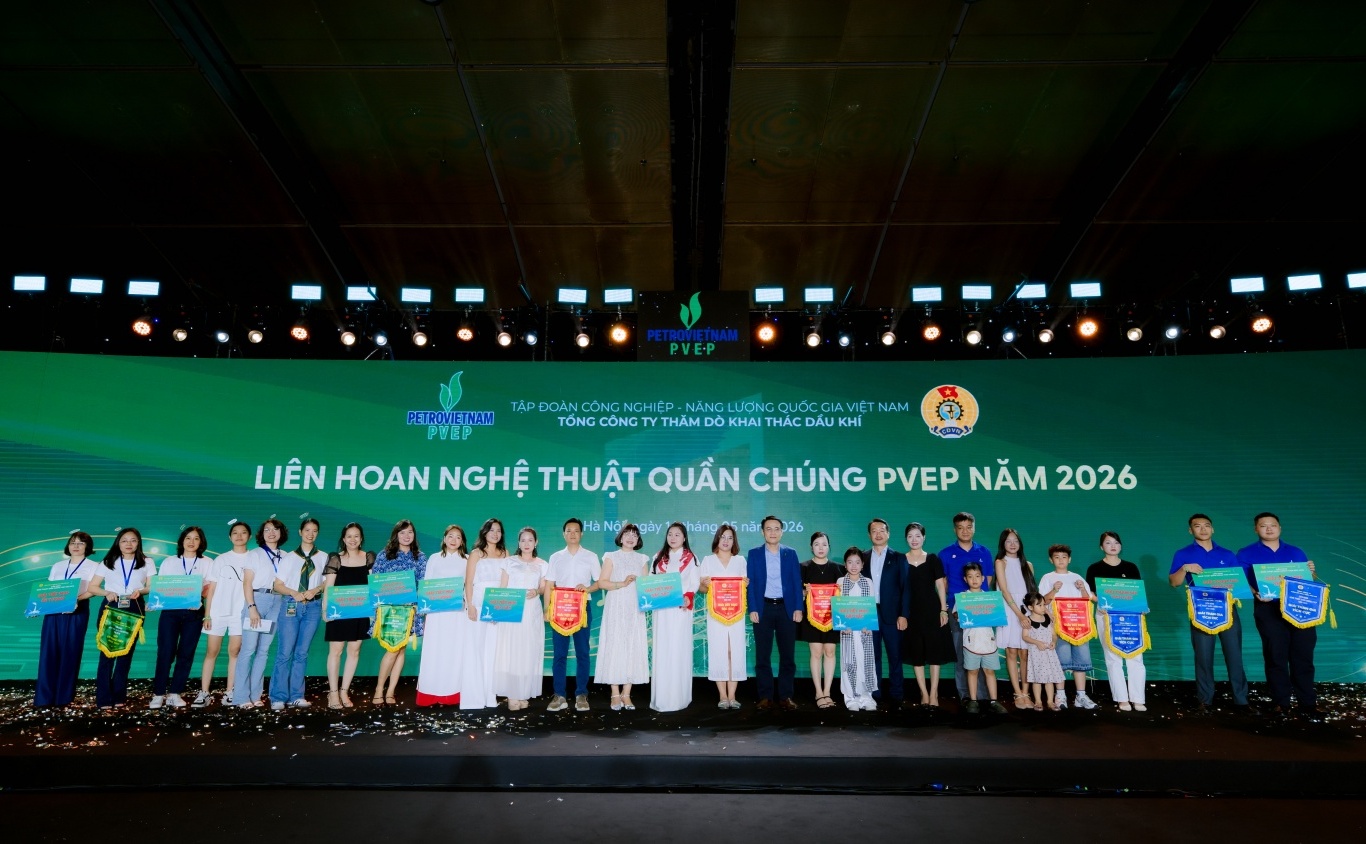 Liên hoan Nghệ thuật quần chúng PVEP 2026: Khát vọng tuổi mới - Vững bước vươn xa