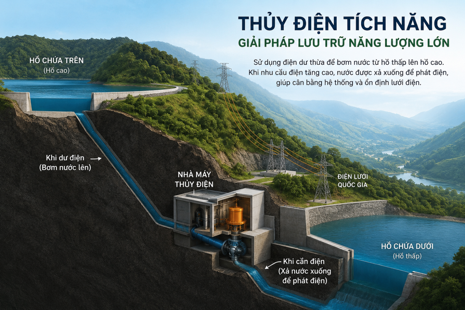 Bài 2: Thủy điện tích năng - 