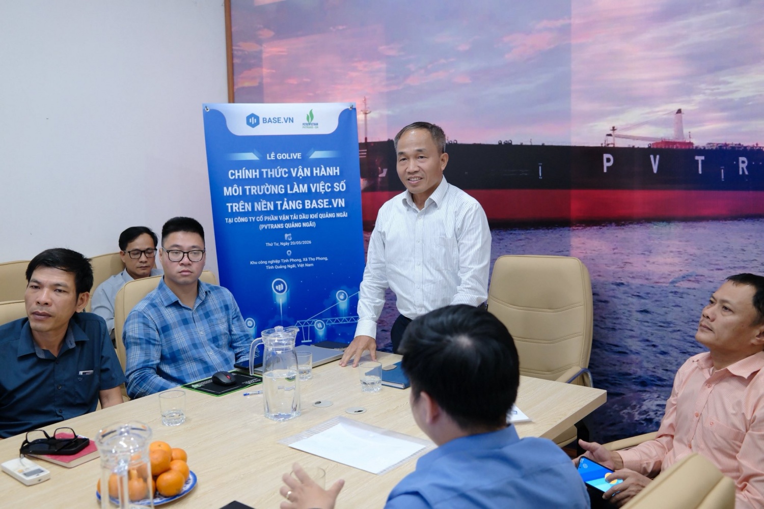 PVTrans Quảng Ngãi chính thức vận hành môi trường làm việc số trên nền tảng Base.vn
