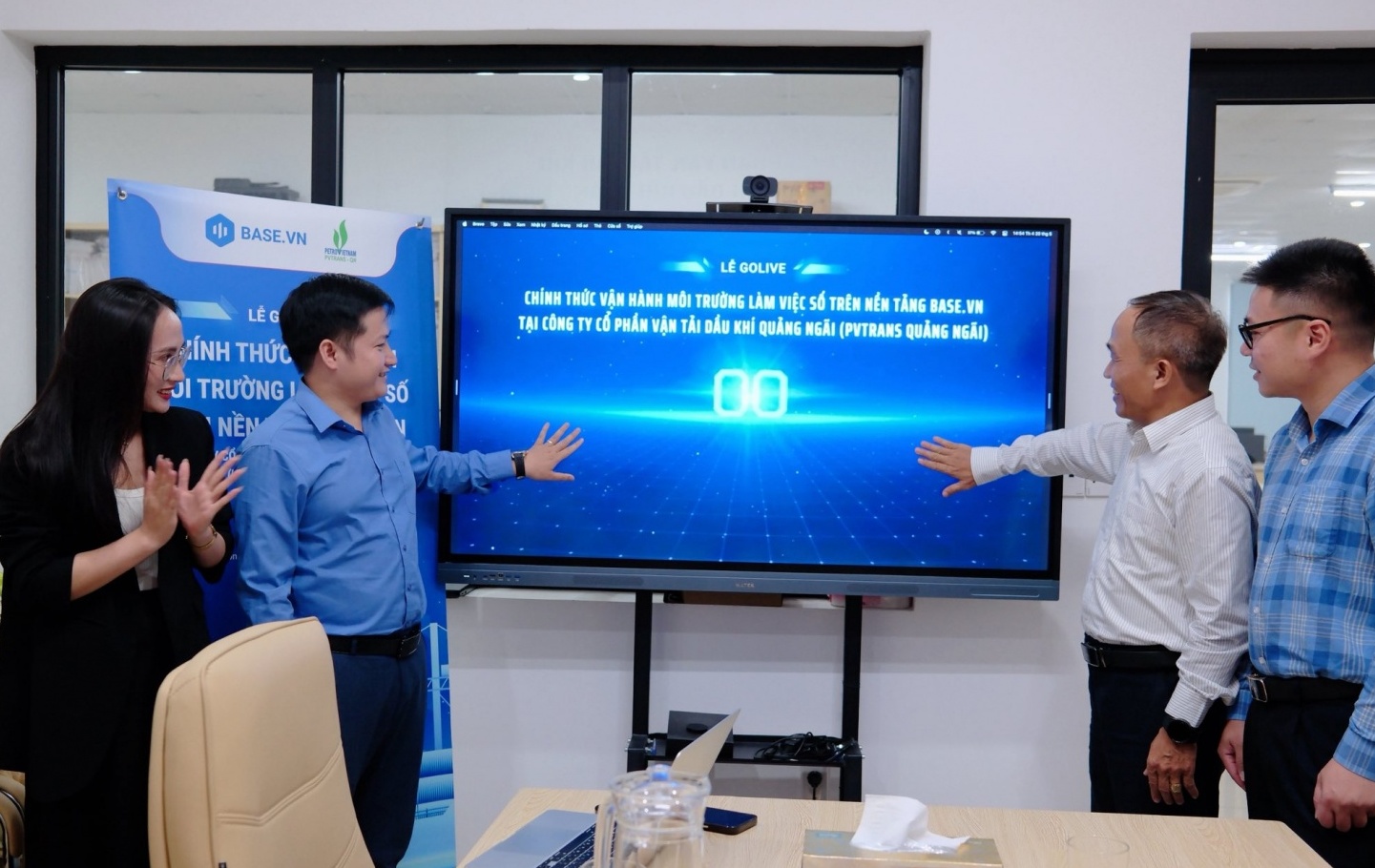 PVTrans Quảng Ngãi chính thức vận hành môi trường làm việc số trên nền tảng Base.vn