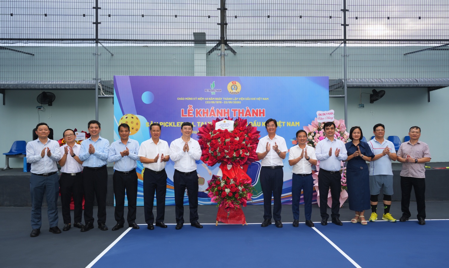 Lễ khánh thành thành sân pickleball dành cho cán bộ, nhân viên và người lao động Viện Dầu khí. Lễ khánh thành thành sân pickleball dành cho cán bộ, nhân viên và người lao động Viện Dầu khí.