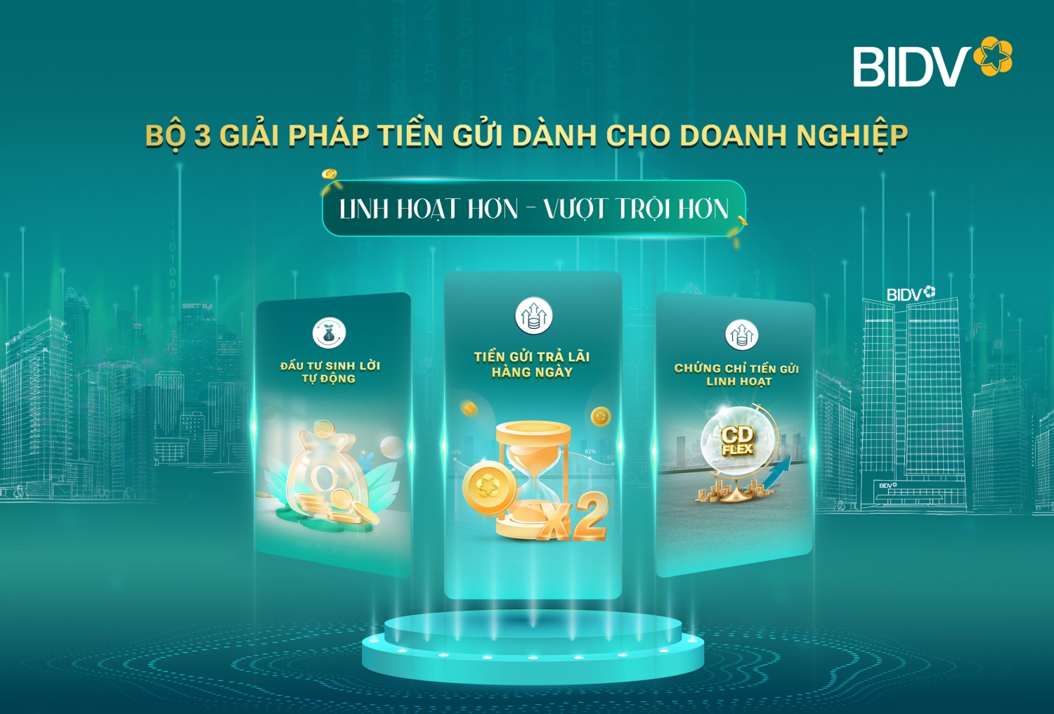BIDV cung cấp giải pháp tiền gửi vượt trội cho doanh nghiệp