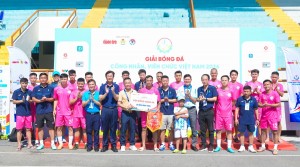 Đội bóng Công đoàn Petrovietnam giành giải Ba tại Giải bóng đá công nhân, viên chức Việt Nam 2026