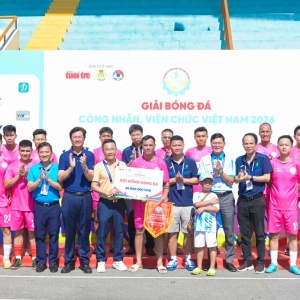 Đội bóng Công đoàn Petrovietnam giành giải Ba tại Giải bóng đá công nhân, viên chức Việt Nam 2026