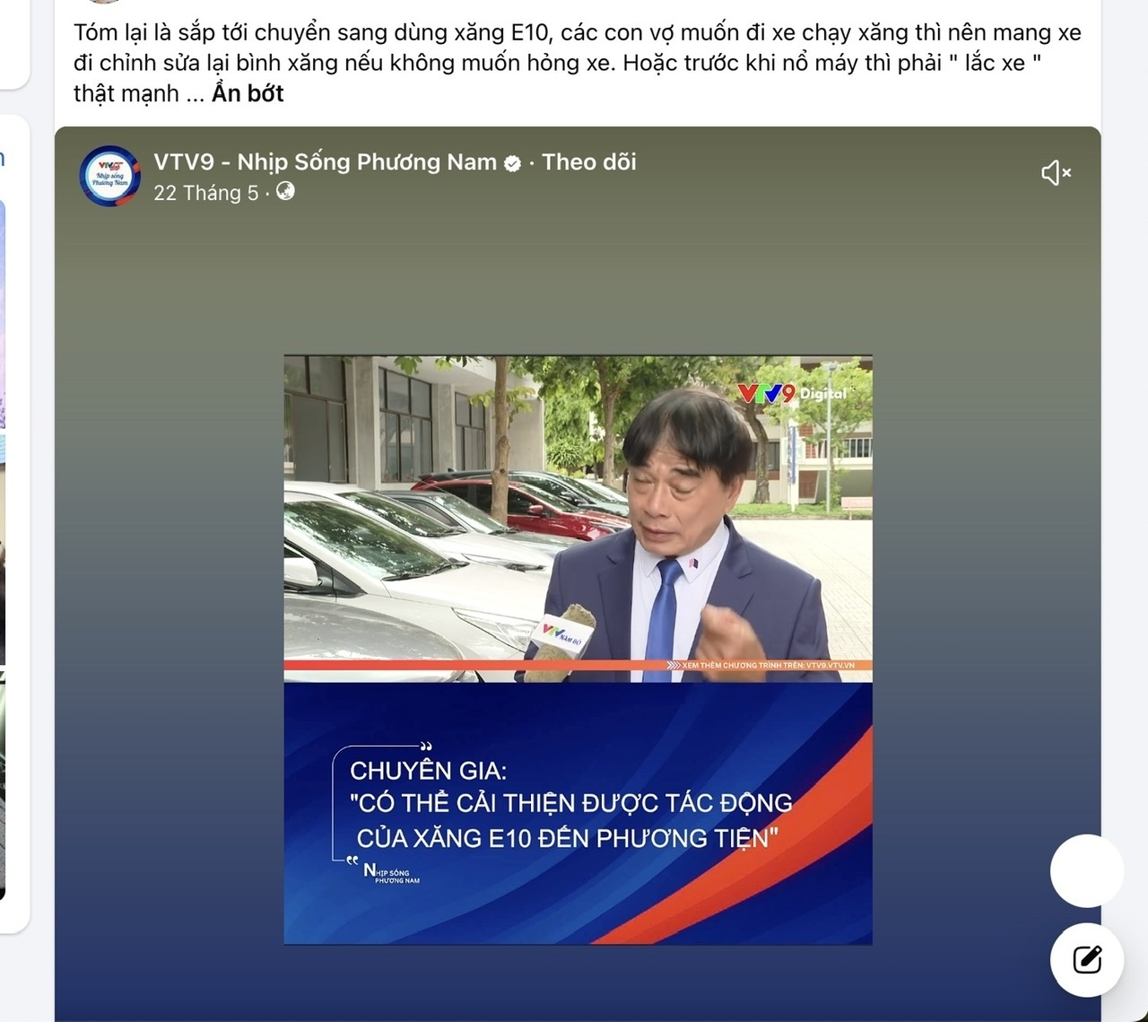 Cần lên án, xử lý nghiêm hành vi cố tình cắt ghép câu chuyện xăng E10