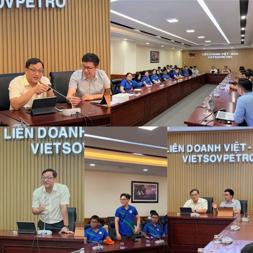 Sinh viên Đại học Tài nguyên và Môi trường TP.HCM tham quan, tìm hiểu thực tế về Vietsovpetro Sinh viên Trường Đại học Tài nguyên và Môi trường TP HCM tham quan, tìm hiểu thực tế về Vietsovpetro