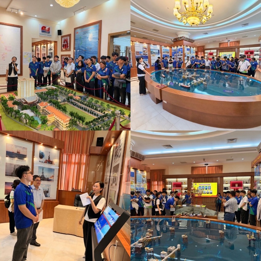 Sinh viên Đại học Tài nguyên và Môi trường TP.HCM tham quan, tìm hiểu thực tế về Vietsovpetro Sinh viên Trường Đại học Tài nguyên và Môi trường TP HCM tham quan, tìm hiểu thực tế về Vietsovpetro