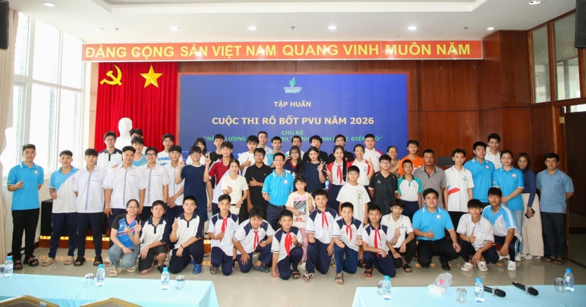 134 đội đua sẽ tranh tài tại cuộc thi sáng tạo Robot PVU năm 2026: Hành trình chinh phục điện gió 134 đội đua sẽ tranh tài tại cuộc thi sáng tạo Robot PVU năm 2026: Hành trình chinh phục điện gió