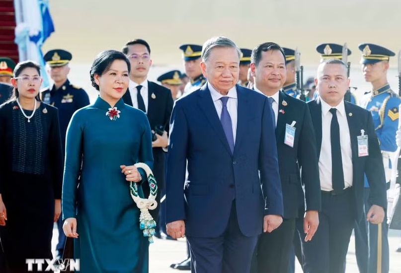 Tổng Bí thư, Chủ tịch nước Tô Lâm đến Bangkok tiếp tục chuyến thăm chính thức Thái Lan