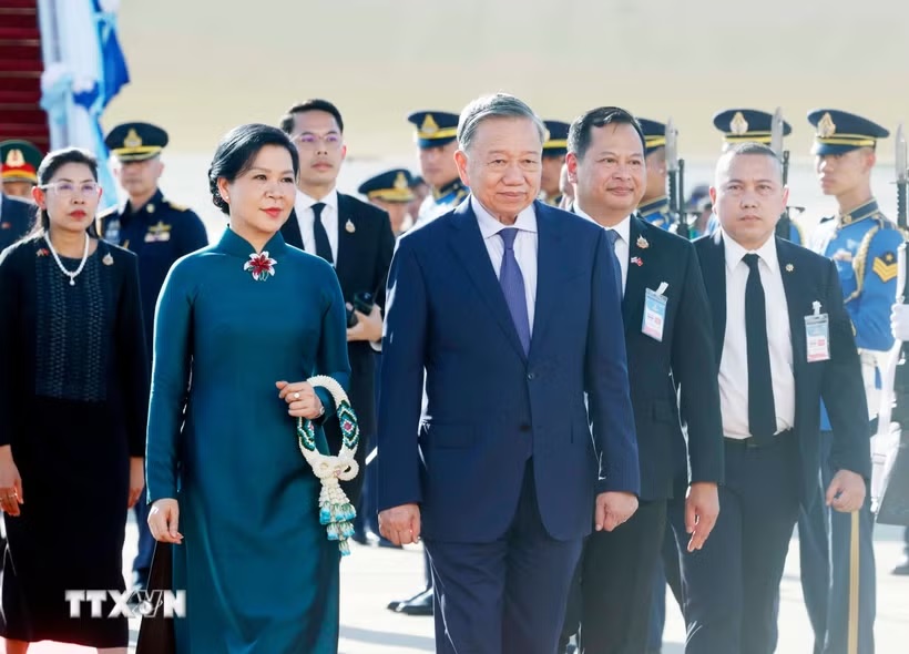 Tổng Bí thư, Chủ tịch nước Tô Lâm đến Bangkok tiếp tục chuyến thăm chính thức Thái Lan