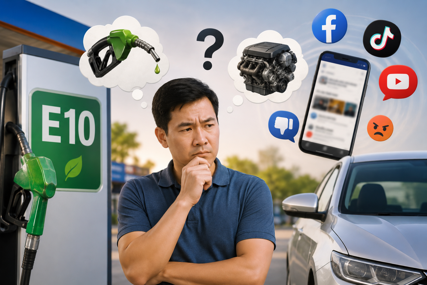 Tâm lý e ngại xăng E10 chủ yếu đến từ thiếu thông tin và tác động mạng xã hội Tâm lý e ngại xăng E10 chủ yếu đến từ thiếu thông tin và tác động mạng xã hội