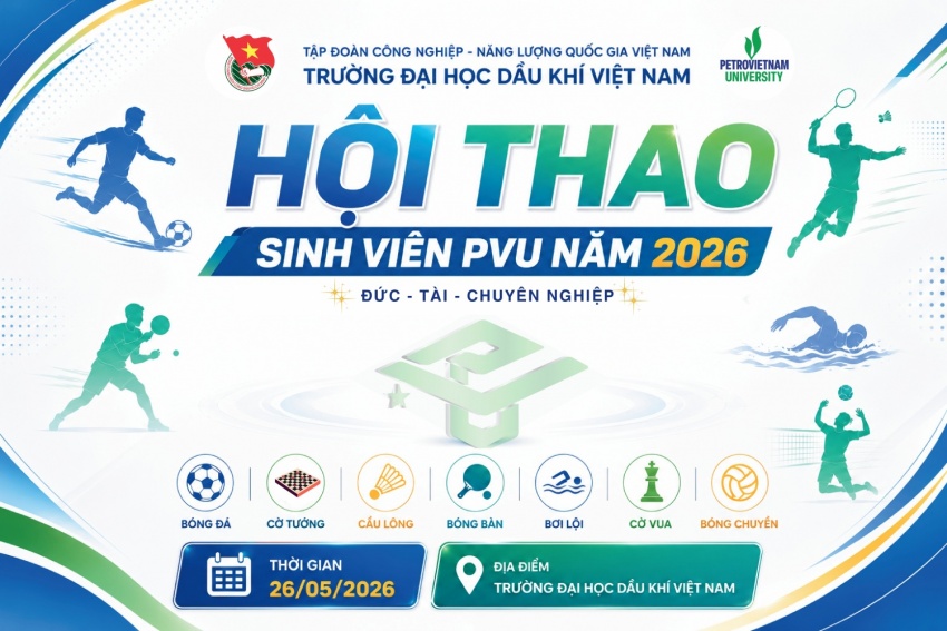 Sôi nổi khai mạc Hội thao Sinh viên PVU năm 2026