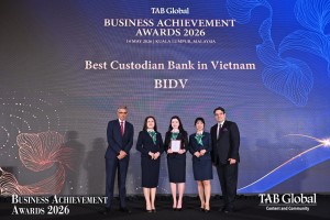 BIDV giữ vững vị thế Ngân hàng lưu ký tốt nhất Việt Nam