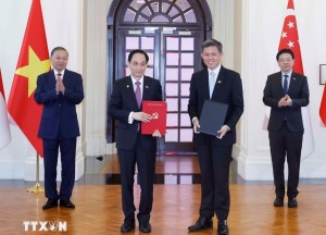 Tổng Bí thư, Chủ tịch nước Tô Lâm chứng kiến Lễ trao các văn kiện hợp tác Việt Nam - Singapore
